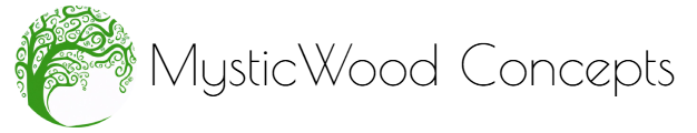 Minimalistic black text logo saying 'icWood'.